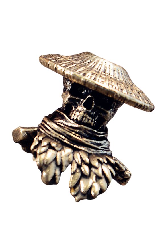 Brass Skull Pendant for Handmade Jewelry Gear Beads Charm DIY Accessories