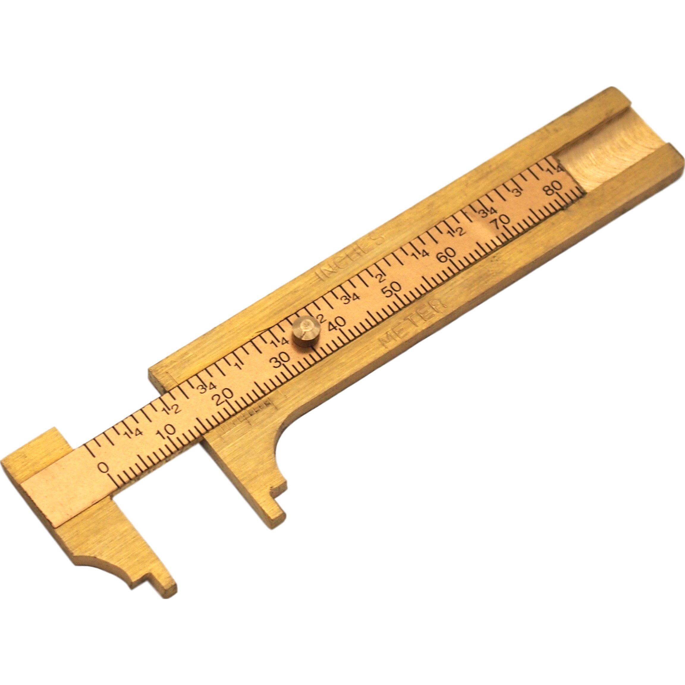 Brass Sliding Gauge Caliper Millimeter Bead Measuring Tool – CRC Beads
