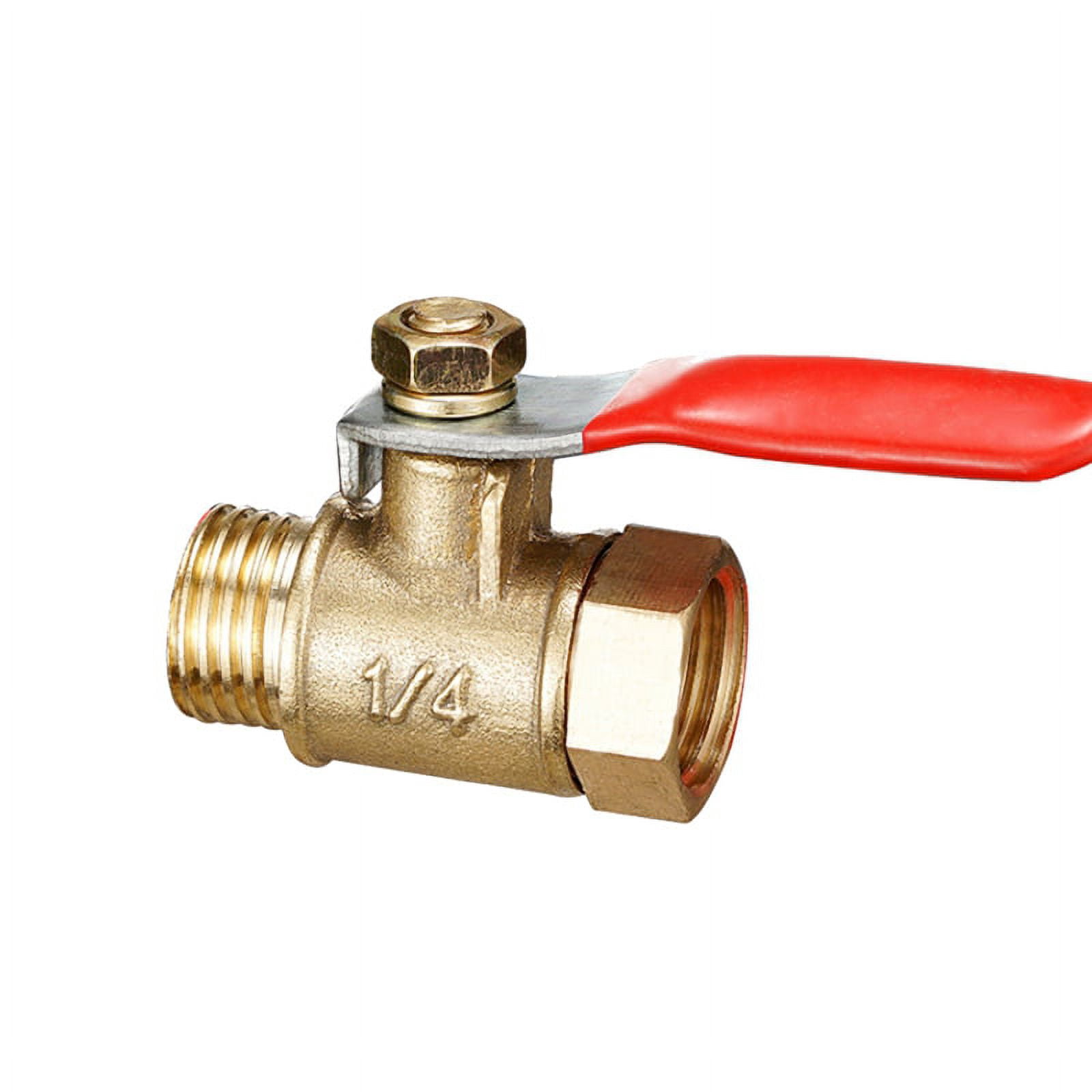 Brass Small Ball Valve 1/4 Inch Female/Male Thread Brass Valve ...