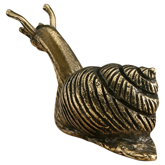 Brass Snail Statue Desktop Snail Decor Vintage Snail Decor Retro Brass Decor Metal Snail Decor