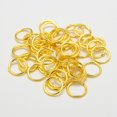thumbnail image 1 of Brass Soldered Closed Jump Rings Round Cadmium Free Lead Free Golden 18 Gauge 10x1mm Inner Diameter: 8mm Hole: 8mm, 1 of 1