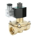 Brass Solenoid Valve Two Way Smooth Surface Easy Installation Sturdy
