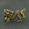 Brass Solid Dragon Figurine Small Statue Home Ornaments Animal