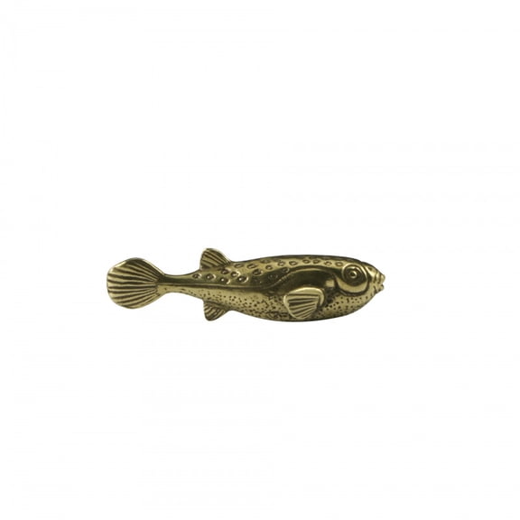Brass Solid Fishes Statue Animals Image House Ornament Figurines