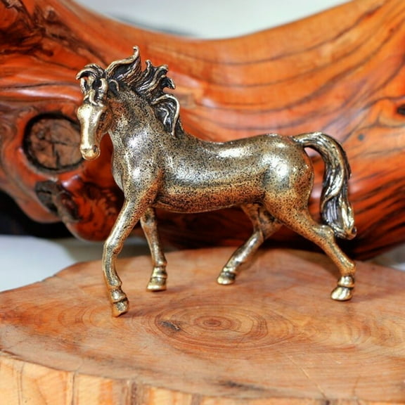 Brass Solid Maxima Pure Copper Horse Handle Piece Antique Horse Copper Galloping
