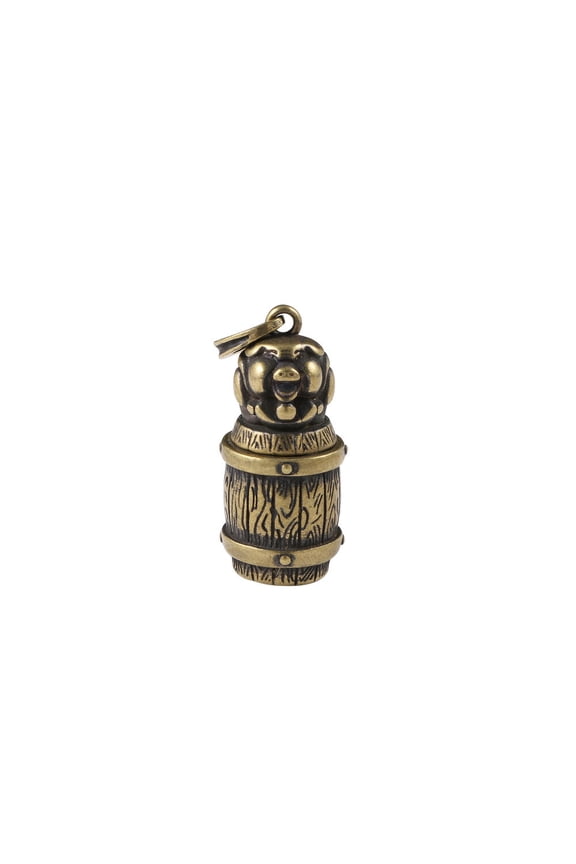 Brass Solid Pig Keychain Pendant Figurine Statue Home Ornament Collectibles