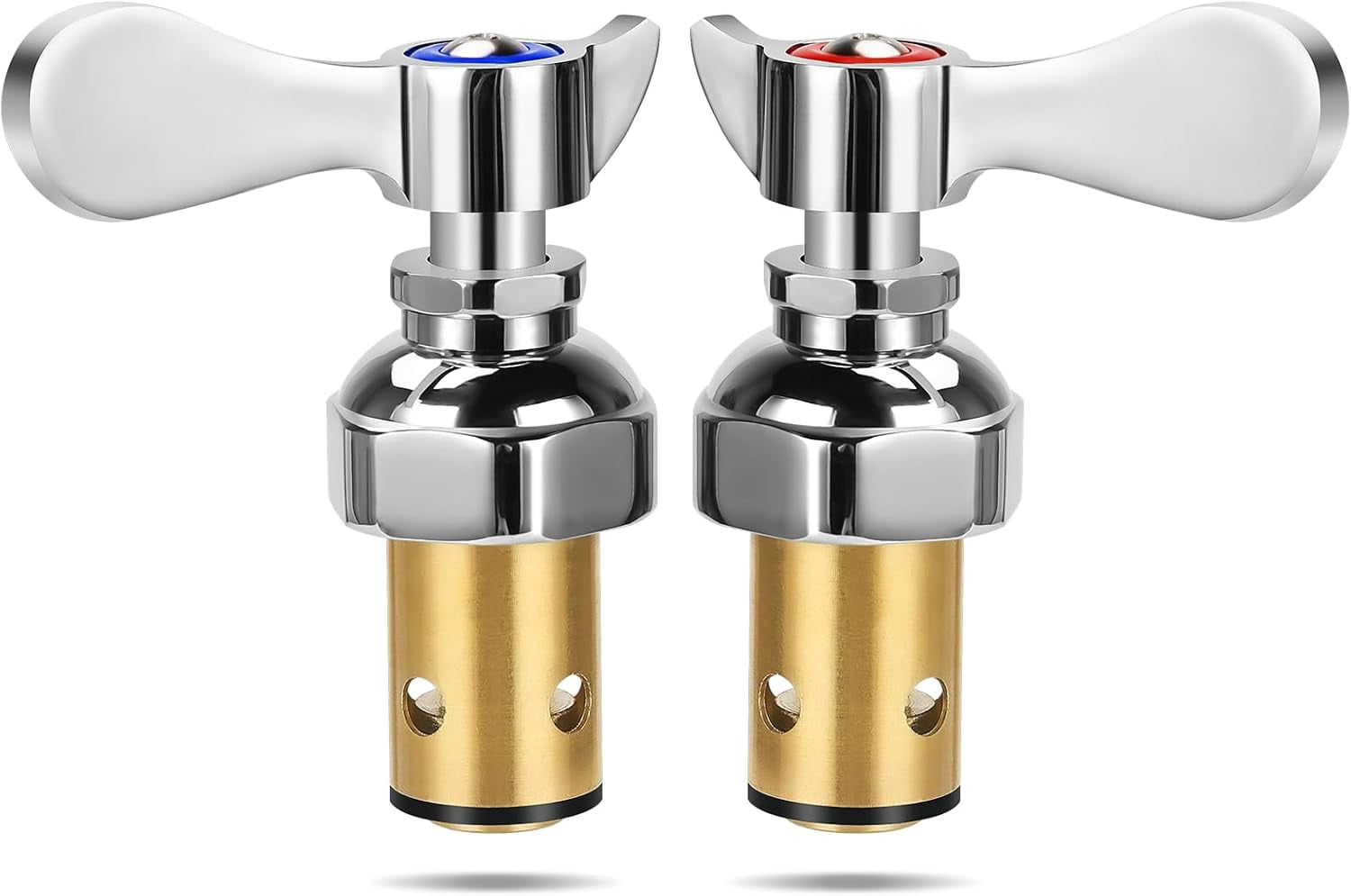 Hot & Cold Handle Stem Assembly For T&S Brass Faucets – Replacement Cartridge, Fits Commercial Kitchen Faucets