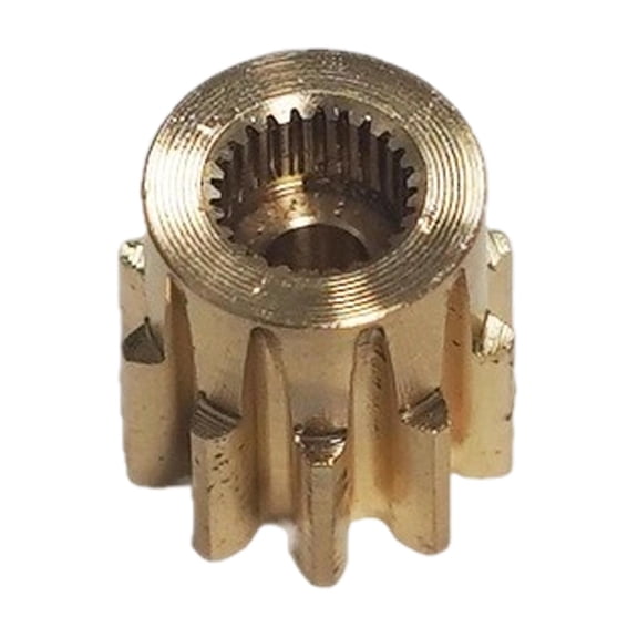 Brass Spline Servo Gear 10 Tooth High Precision Enhanced Durability for Factory Automation Robotics Model Equipment