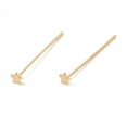 thumbnail image 1 of Brass Star Head Pins Real 24K golden Plated 31mm Pin: 21 Gauge(0.7mm) Star: 3.5x4mm, 1 of 3