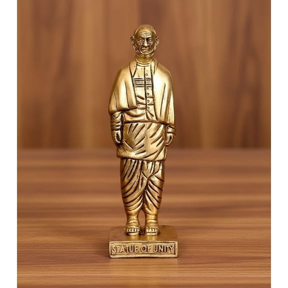 Brass Statue of Unity  Sardar Vallabhbhai Patel Idol for Home & Office Dcor / Gift Item