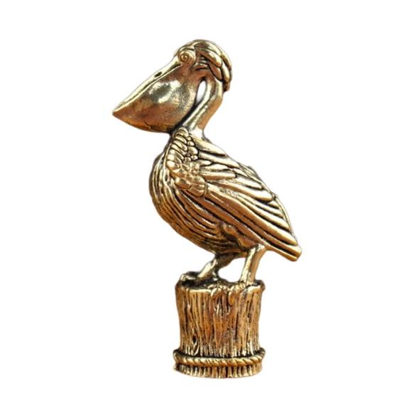 Brass Statues Figurines Retro Pelicans Statue Figurines Sculptures Tabletop Centerpieces Home Decors Collectibles