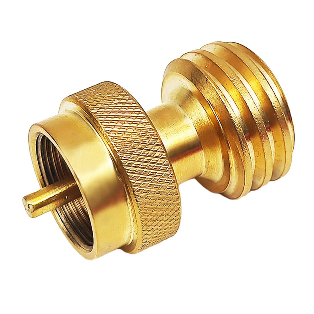 Brass Steak Saver Gas Grill Adapter Converter for 1 Pound Propane Grill