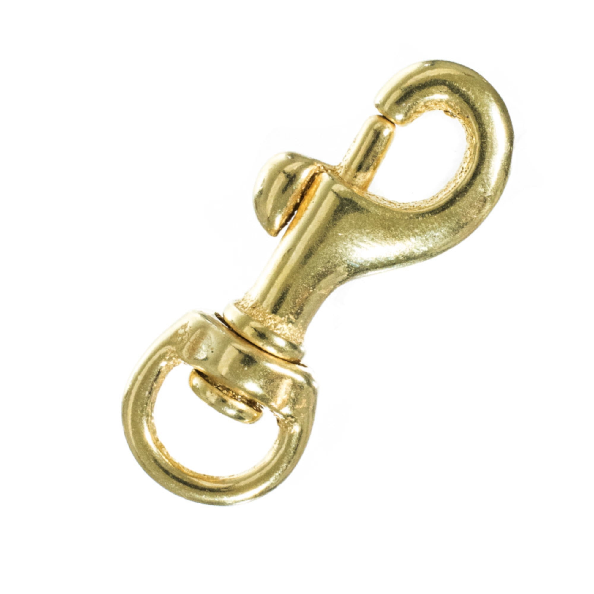 Brass Swivel Snap Hooks - 1/4, 3/8, 1/2, 3/4 Sizes - Multiple Pack Sizes