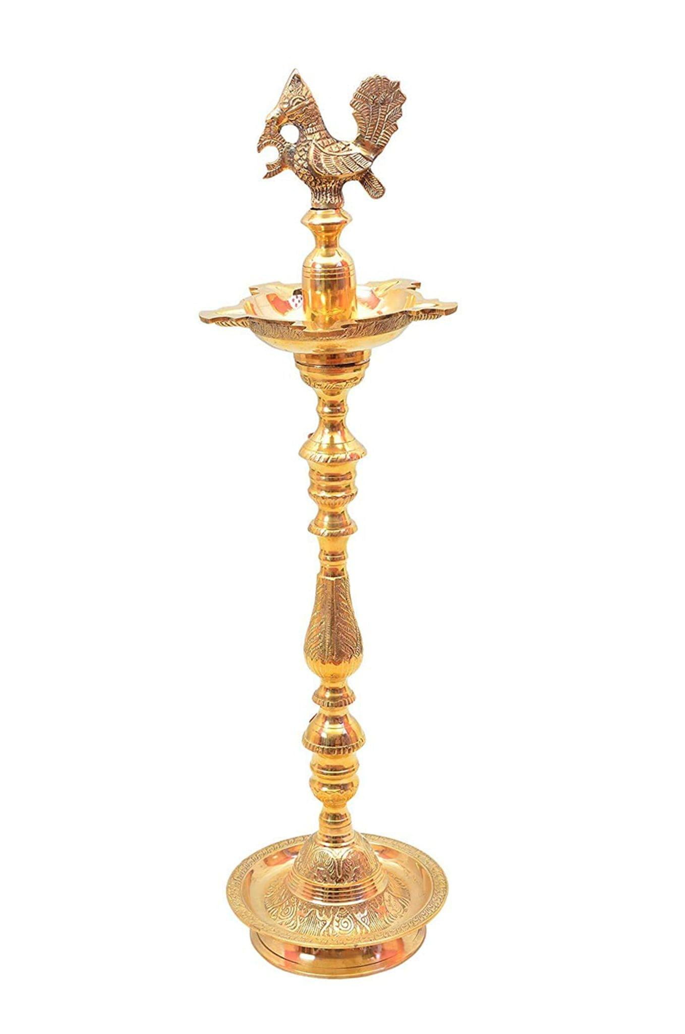 Brass Table Mahabharat Oil Lamp Deepak 8kg Brass Diya Brass Deepam