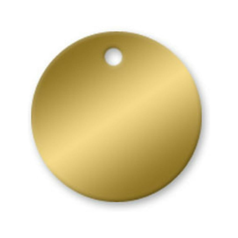 Brass Tags - 2 inch Circle Pk/25