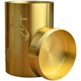thumbnail image 1 of Brass Tea Canister Kitchen Storage Container Brass Tea Container Travel Tea Canister, 1 of 5