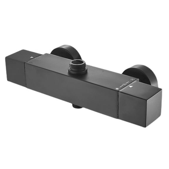 Brass Thermostatic Shower Mixer Tap with Temperature Control Chrome Bathroom Faucet Deck Mounted Valve Bar for Home Plumbing