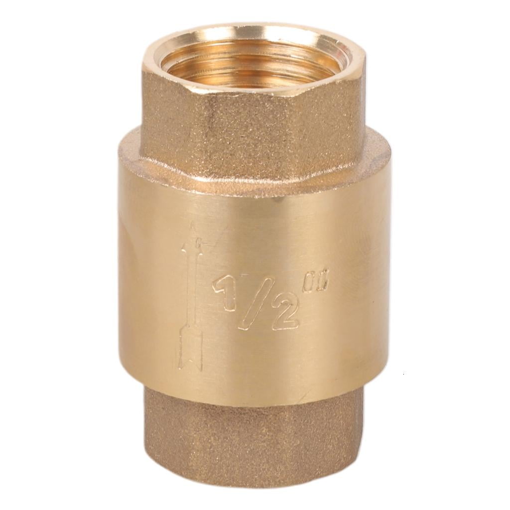 Brass Thread Inline Spring Check Valves Female Thread Single Way Valves ...