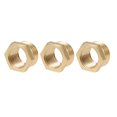 thumbnail image 1 of Brass Threaded Pipe Fitting G3/8 Male x G1/4 Female Hex Bushing Adapter 3 pcs, 1 of 3