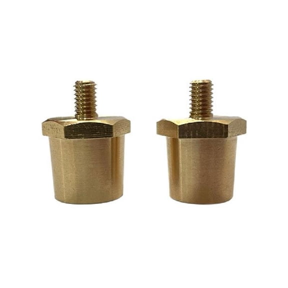 Brass Threaded Positive Battery Terminals Charging Post Connector Battery Post Adapter 2pcs