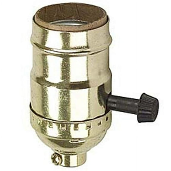 Brass Three Way Lamp Sockets