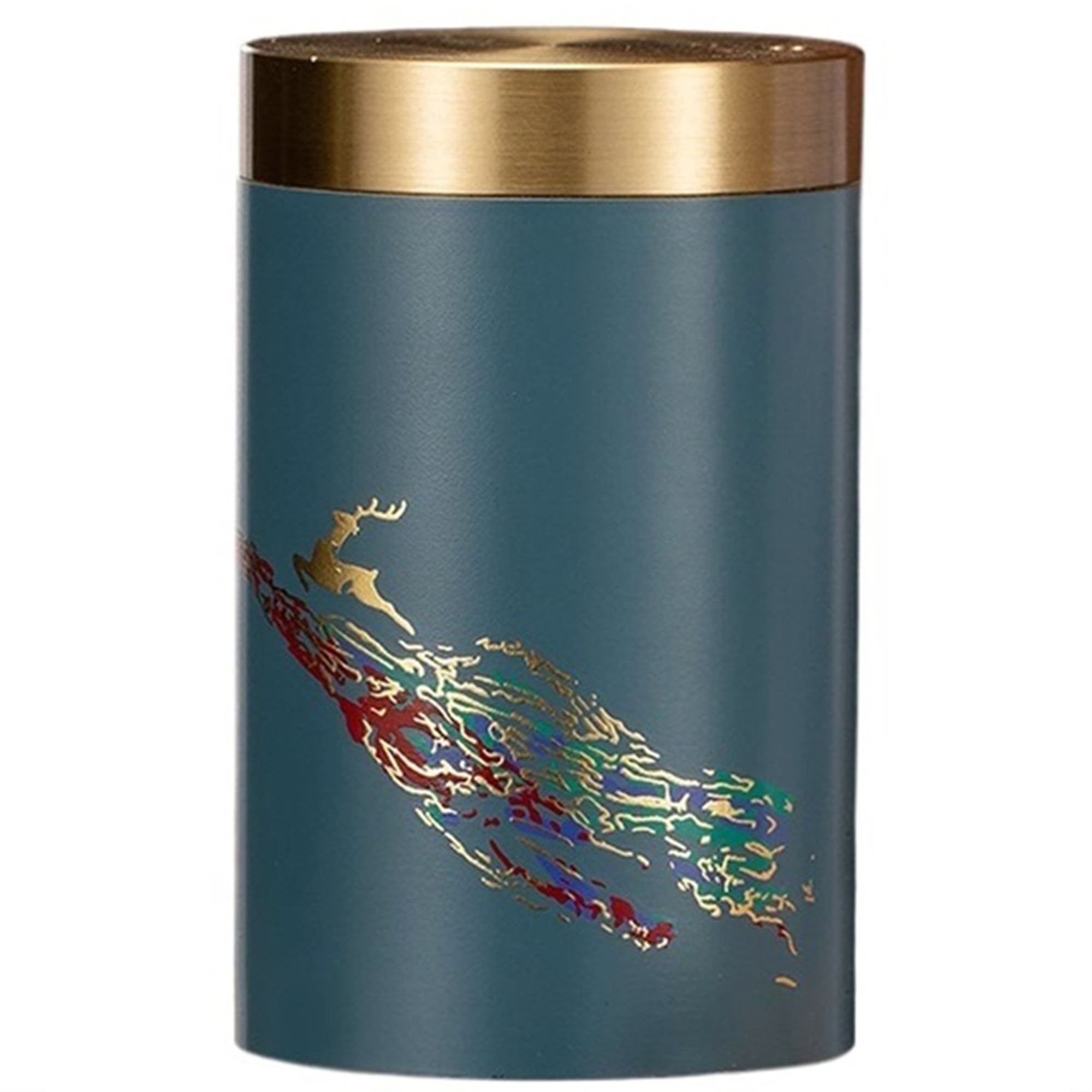 Brass Toothpick Holder Tooth Picks Dispenser Container for Table Hotel Restaurant, Blue