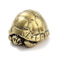 thumbnail image 1 of Brass Tortoise Figurines Statues for Home Desktop Feng Shui Ornament Antique Bronze 30.5x26x20.5mm, 1 of 3