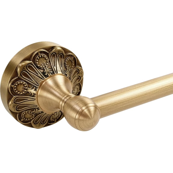 Brass Towel Bar, Adjustable Bathroom Single Rack Rod, Rustic Wall Mounted Holder for Antique Bar