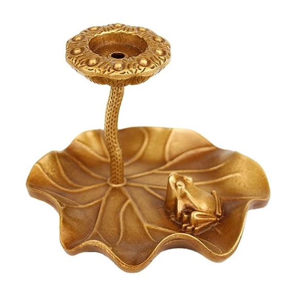 Brass Trumpet Reverse Flow Incense Burner Home Indoor Decoration Tea Ceremony Incense Holder Ornament