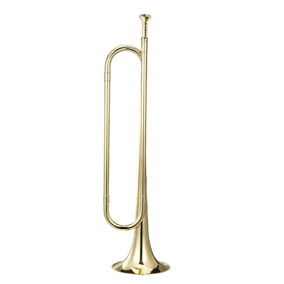 Brass Trumpet School Orchestras Kids Bugle with Mouthpiece Musical Instruments Beginners Big Strides Spanish Bugle