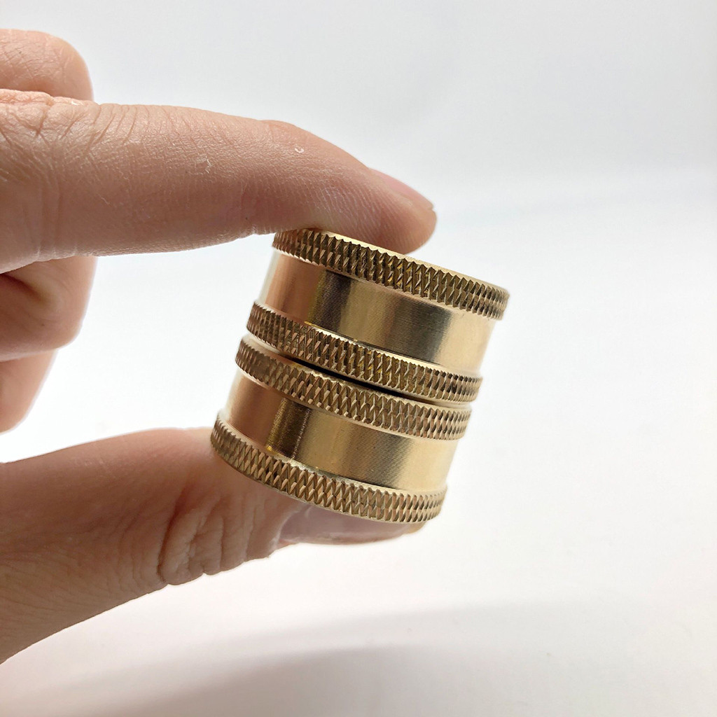 Brass Twoway Internal Thread Connector Garden Hose Adapter 3/4 Brass