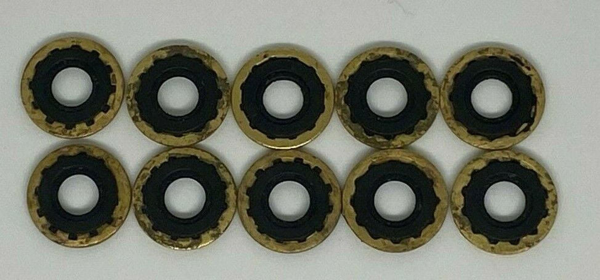 Brass/Viton Oxygen Regulator Washer Pack of 10