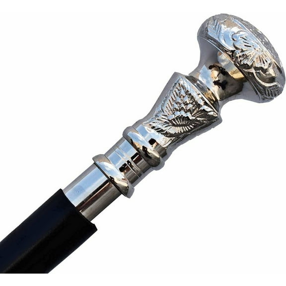 Brass Walking Cane Wooden Walking Stick for Men and Women, Fancy Walking Canes, Victorian Design Costume Cane, Halloween Canes Unique Gift