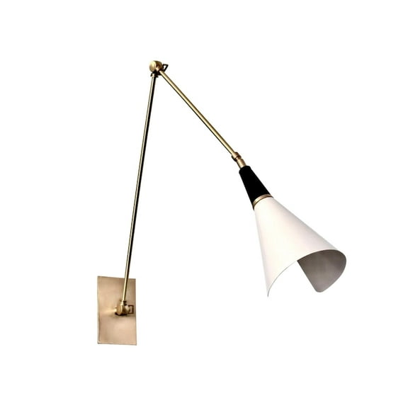 Hussain Craft Brass Wall Lamp, Handmade Vintage Wall Light