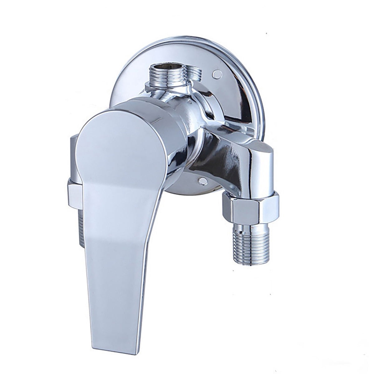 Brass Wall Mounted Exposed Shower Mixer Faucet Manual Control Plumbing Valve Switch Bathroom Tap for Cold and Hot Water