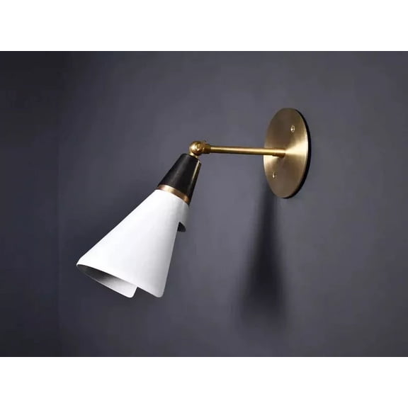 Brass Wall Scones Italian Mid Century Wall Fixtures Handmade Sputnik Wall Lamp