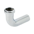 thumbnail image 1 of Brass Waste Arm 1-1/4" x 4" Slip Joint Rough Brass Waste Bend 22-Gauge Chrome Plated, 1 of 1