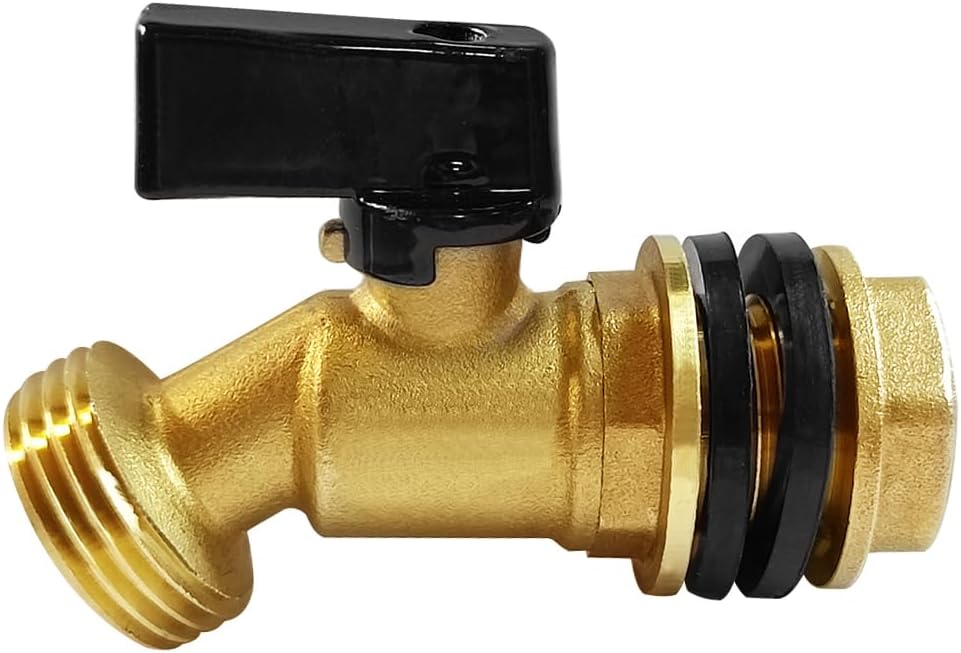 Brass Water Container Rain Barrel Faucets Spigot 3/4