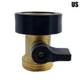 thumbnail image 1 of Brass Water For Shut Off Valve For Garden Hose Connector 34Inch Easy To Use, 1 of 9