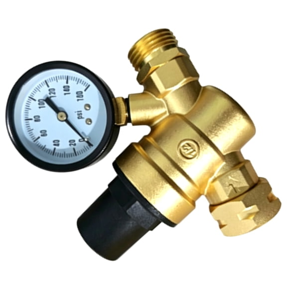Brass Water Pressure Reducer For Motorhome Systems With 6 Ton Flows Capacity 0.1-7.5Mpa Regulator Valves