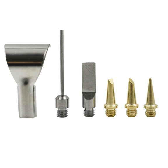 Brass Welding Tips: 6PCS Nozzle Attachments for Torches & Soldering Work