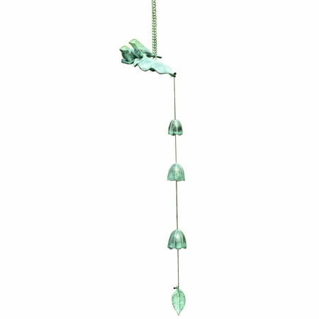 Brass Wild Bird Wind Chime Garden Decor