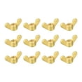 thumbnail image 1 of Brass Wing Nuts, M6 Butterfly Nut Hand Twist Tighten Fasteners for Furniture, Machinery, Electronic Equipment, 12Pack, 1 of 5