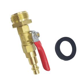Brass Winterize Blowout Adapter Convenient Anti-Freezing Method, Heavy-Duty Construction, for RV/Camper/Boat