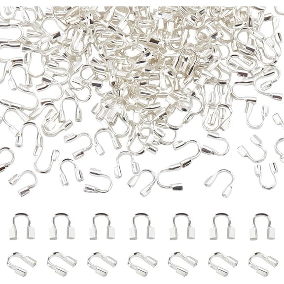 Brass Wire Guardian and Protectors Silver 5x4x1mm