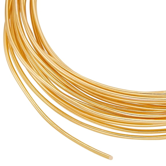 Brass Wire Round Golden 1.2mm 9.84 Feet(3m)/bundle