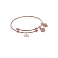 thumbnail image 1 of Angelica CZ Infinity Tween Bangle Charm Bracelet 6 Inches Adjustable, 1 of 4