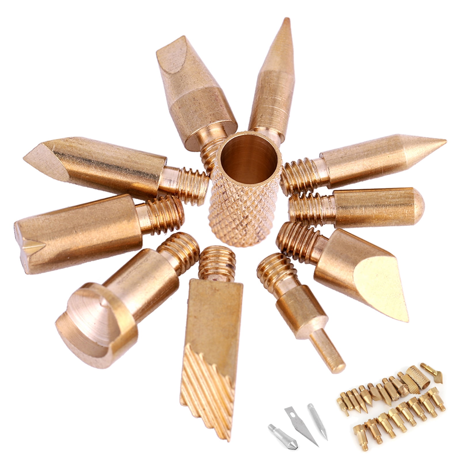 Brass Woodburning Tool Kit Wood Burning Tip, Wood Burning Tip Sets