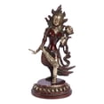 thumbnail image 1 of Brass World Brass Goddess Tara Standing Brass Handwork Tibetan Buddhist Deity(Red & Gold Finish), 1 of 4