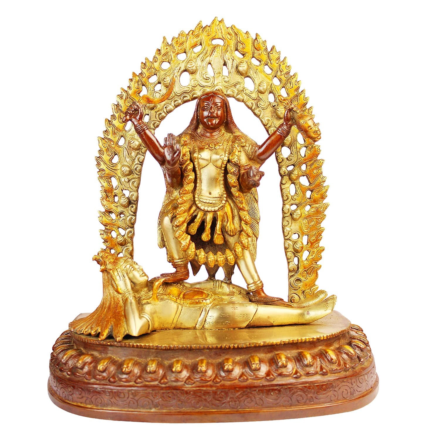 Brass World Brass Maa Kali Statue | Adi Shakti Ma Goddess Murti Idol ...
